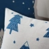 Cotton linen Bắc Âu gối đệm gối sofa gấu Bắc Cực rừng dễ thương phim hoạt hình phòng khách màu xanh cá tính ban đầu