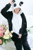 Mùa thu và mùa đông Han đen trắng hoạt hình đuôi gấu trúc dễ thương cộng với nhung ấm áp một mảnh kích thước lớn đồ ngủ nhà vệ sinh nam nữ đồ ngủ nam phong cách Nhật Bản Nam giới