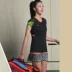 2018 Li Ning Tang Bạn Cúp Cầu Lông ASKN032 Ăn Mặc Nữ Khô Nhanh New York Trình Diễn Thời Trang Chính Hãng vợt lining Cầu lông