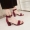 Khóa một từ với giày sandal nữ mùa hè với giày nữ 2018 phiên bản Hàn Quốc mới của giày đế mềm nữ cao gót hoang dã giày sandal nữ Vento