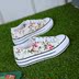 Hoa giày vải của phụ nữ in 2017 mới sinh viên Hàn Quốc hoang dã nền tảng dày giày bánh giày thoáng khí mùa hè Plimsolls
