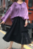 2018 mùa hè Hàn Quốc ulzzang lỏng tie đàn hồi áo + side ren váy thời trang phù hợp với nữ