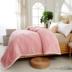 Coral lông chăn chăn flannel chăn ba lớp mùa thu và mùa đông dày gấp đôi chăn chăn giải trí chăn - Ném / Chăn chăn lông cừu giá bao nhiều Ném / Chăn