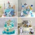 Mô phỏng mô hình bánh nổi tiếng trên Internet 2023 phim hoạt hình sáng tạo mới bánh sinh nhật bằng nhựa cửa sổ hiển thị tùy chỉnh mẫu đồ chơi nấu ăn cho bé Đồ chơi gia đình