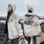Áo khoác công sở chống thời trang áo dài nữ bf2019 quần áo cotton mùa thu và mùa đông cho sinh viên Hàn Quốc chờ đợi - Bông áo khoác đại hàn nữ