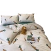Tấm bông cà rốt dễ thương bốn bộ 40 tấm vải bông twill bao gồm chăn 1.2m1.8m2.0m ​​giường - Bộ đồ giường bốn mảnh
