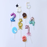 Интернет -знаменитость творческие детские цвета день рождения цифровые пирожные свечи для вечеринок