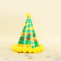 Желтый рожденный день рождения шляпа