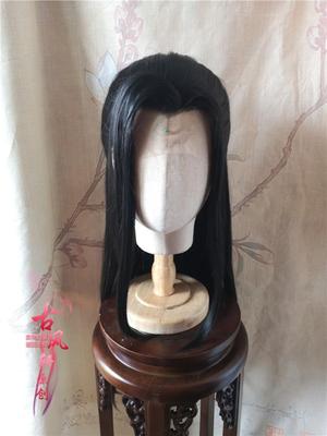 taobao agent Gufeng Xuan Hand Hook Wig Black Beauty Sword In front of Lace Snow River Chang Song becomes a girl Qin Niang