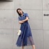 Jane Eyre Summer Dress 2019 Váy mộc lan mới Gặp gỡ tay ngắn nữ cao bồi mỏng - váy đầm đầm dự tiệc sang trọng váy đầm