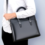 Барсетка, мужская кожаная сумка на одно плечо, ноутбук, бизнес-версия, из натуральной кожи