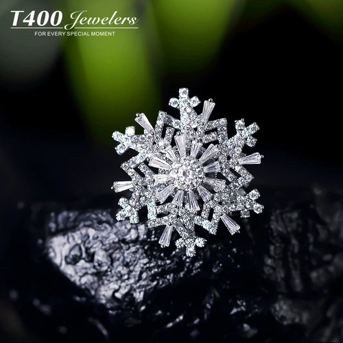 Платиновая двухэтажная брошь, защитное белье, булавка, цирконий на лацкан, со снежинками, изысканный стиль