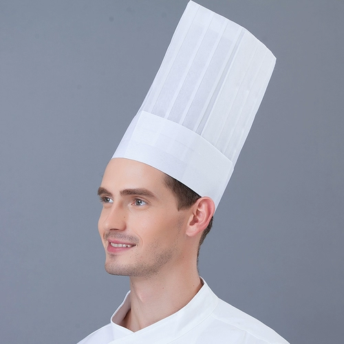 Шеф -шляпа Отель Ресторан ресторан кухня одноразовая шляпа не -слояная нация высокая шляпа с квартирой куполо