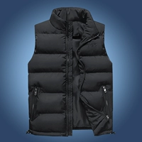Mùa thu và mùa đông nam vest nam thanh niên Áo ấm Hàn Quốc trung niên dày xuống áo vest cotton cỡ lớn vest vest áo khoác vest nam hàn quốc