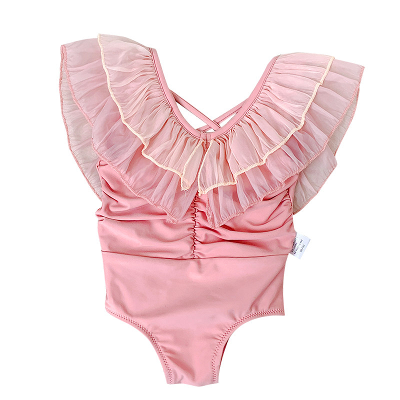 Women's children's clothing summer new children's swimsuit female baby foreign style summer swimming bikini 1-2-3-4-5-6 years old