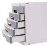 Deli 8855 с блокирующим пятиклассником пластикового ящика файл хранилища файла хранилища A4 Desktop File File Cabinet