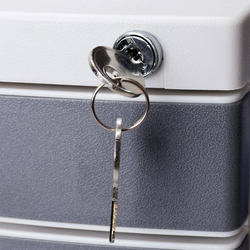 Deli 8855 с блокирующим пятиклассником пластикового ящика файл хранилища файла хранилища A4 Desktop File File Cabinet