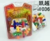Excelle màu sắc đích thực Kong Ming khóa Lu Ban khóa Rubik của cube nhựa thông minh mở khóa đồ chơi giáo dục với hướng dẫn