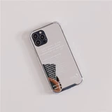 Apple, совместимый чехол для телефона, защитный чехол, простой и элегантный дизайн, английский, зеркальный эффект, iphone, 12, 12promax, 7