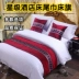Khách sạn khách sạn bộ đồ giường bán buôn khách sạn khách sạn giường khăn giường cờ giường đuôi pad giường bìa bảng cờ