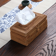 Коробка для салфеток 越南藤编抽纸套纸巾盒餐巾纸盒抽纸盒环保纸巾盒车载纸巾盒特大号