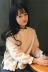 Đầu mùa thu của phụ nữ Hàn Quốc phiên bản của tai gỗ nửa cao cổ áo thun sinh viên áo len lỏng giản dị mỏng dài tay áo sơ mi áo khoác Áo len