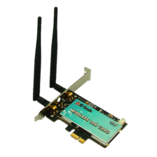 Realtek RTL8192 Платформа PCI-E Беспроводная сетевая карта Двойная антенна поддерживает Linux 300M