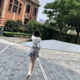 Летняя классическая юбка в складку, 2020, на шнурках, плиссированная юбка