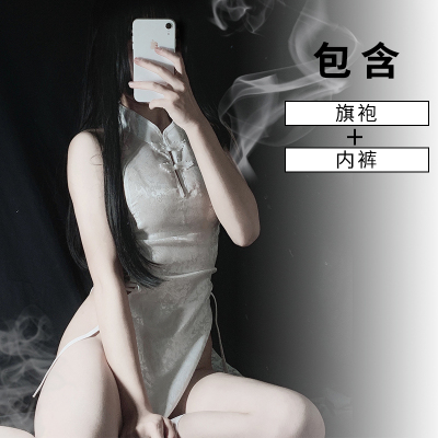 妖精喵:复古性感旗袍白色侧开绑带激情制服诱惑内衣-淘宝网 妖精喵:复古性感旗袍白色侧开绑带激情制服诱惑内衣-淘宝网