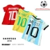 Cô gái ngắn tay váy mùa hè phong cách mới bé gái váy 2 trẻ em 2018 World Cup T-Shirt 1-3 tuổi 4