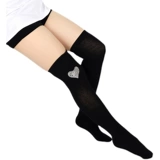 Осенние высокие сапоги, черные гольфы, эластичные гетры для школьников, по фигуре