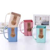 Креативная вместительная и большая экологичная свежая зубная щетка, ополаскиватель для рта, в корейском стиле, 2 в 1, для влюбленных