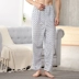 Trung niên và những người lớn tuổi kích thước lớn cotton nam quần pajama mùa xuân và mùa hè phần mỏng quần tây giản dị cộng với phân bón để tăng ...