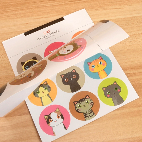 Милая японская мультяшная наклейка, подарочная коробка, фотоальбом с аксессуарами, «сделай сам», кот