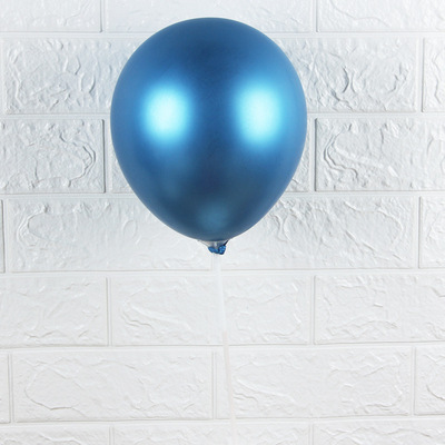 蓝色金属气球插件生日气球