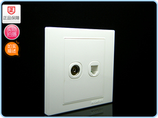 Розетка TV+телефон 曼科j1000系列-电视+电话插座