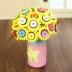 Nút bouquet handmade diy sản xuất gói nguyên liệu Ngày của Trẻ Em mẫu giáo câu đố sáng tạo nút sơn hoạt động