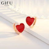 Красный оберег на день рождения в форме сердца, серьги, серебро 925 пробы, 2021 года