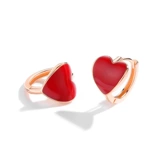Красный оберег на день рождения в форме сердца, серьги, серебро 925 пробы, 2021 года