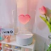 Nhựa trong suốt Hàn Quốc đèn ngủ trang trí trong suốt acrylic bầu không khí người chơi đèn bàn tình yêu đèn màu hồng - Trình phát TV thông minh