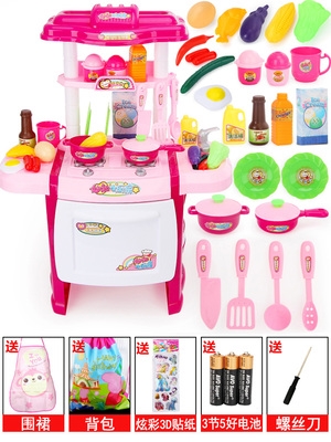 Bộ đồ chơi nhà bếp cho bé gái cao cấp mô phỏng đồ dùng nhà bếp trẻ em chơi nhà nấu ăn bé gái nấu ăn 3-6 tuổi sinh nhật 7 tuổi - Phòng bếp