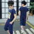Bộ quần áo bé trai mùa hè 2018 Bộ đồ trẻ em mùa hè mới dành cho nam Quần áo trẻ em nam tay ngắn Bộ đồ hai dây nam - Phù hợp với trẻ em