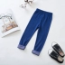 Mùa xuân và mùa thu 2019 mới cho bé gái quần legging hoang dã Quần legging trẻ em Quần bút chì quần giả denim 0256 - Quần jean