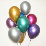 Металлический латексный воздушный шар, украшение, 10 дюймов, увеличенная толщина, популярно в интернете