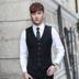 Phù hợp với nam giới mùa xuân và mùa hè thanh niên kinh doanh bình thường chuyên nghiệp ăn mặc Hàn Quốc phiên bản của Slim với chú rể váy cưới Suit phù hợp