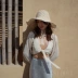 Mát tự chế shiny cardigan kem chống nắng áo sơ mi nữ mùa hè 2018 đèn lồng mới dài tay khăn choàng Mỏng đầu mùa thu áo ngắn