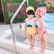 Đồ bơi cho trẻ em Cô gái Công chúa nhỏ Cô gái Hàn Quốc Dễ thương Ins Gió Chàng trai Chàng trai Đồ bơi liền kề Spa - Đồ bơi trẻ em
