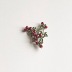 Cổ điển ba chiều cranberry tự nhiên ngọc trai nước ngọt vỏ màu xanh lá cây sơn trâm tai kẹp ear studs Trâm cài