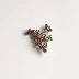 Cổ điển ba chiều cranberry tự nhiên ngọc trai nước ngọt vỏ màu xanh lá cây sơn trâm tai kẹp ear studs