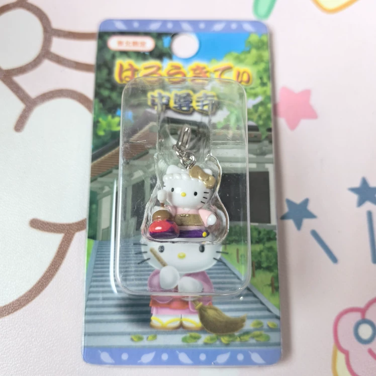 Hello Kitty, яблоко, японская подвеска, ручка, мобильный телефон, коробка